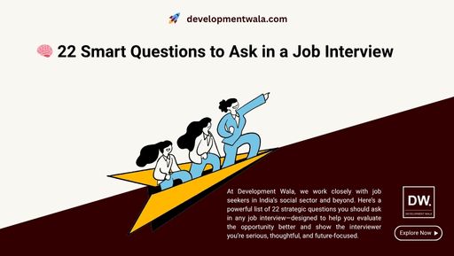 Job candidate asking thoughtful questions during a nonprofit job interview in India