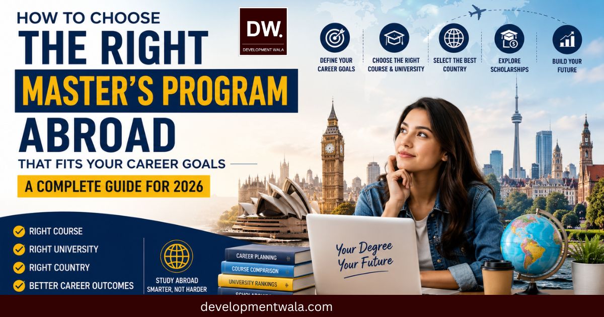 How to Choose the Right Master’s Program Abroad That Fits Your Career Goals in 2026