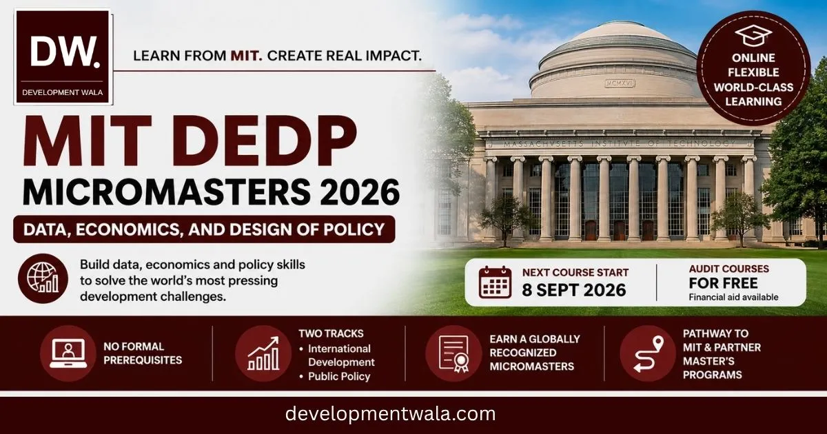 MIT DEDP MicroMasters 2026 Development Wala